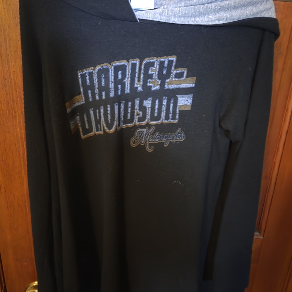 Harley-Davidson Black and Gray Sweatshirt